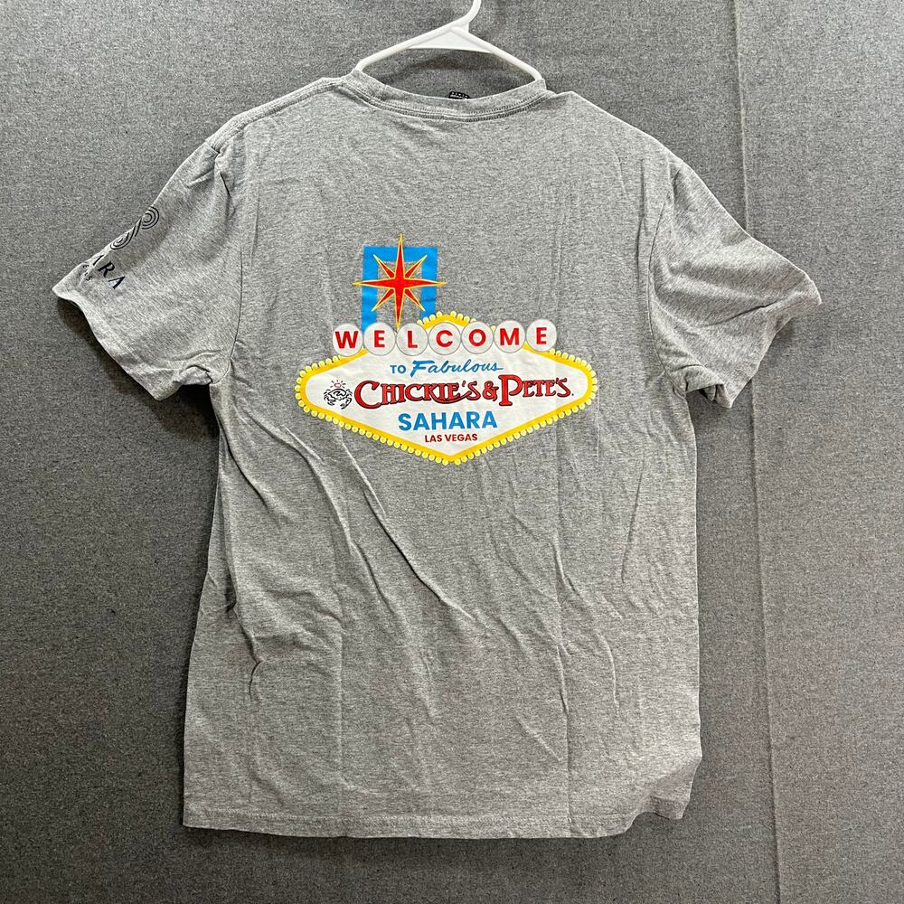 Welcome To Las vagas Shirt Adult Medium Gray Casual T Shirt Mens